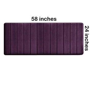 new PURPLE IRIS 24x58 Ultimate Performance MICRODRY Quilted Memory Foam Runner